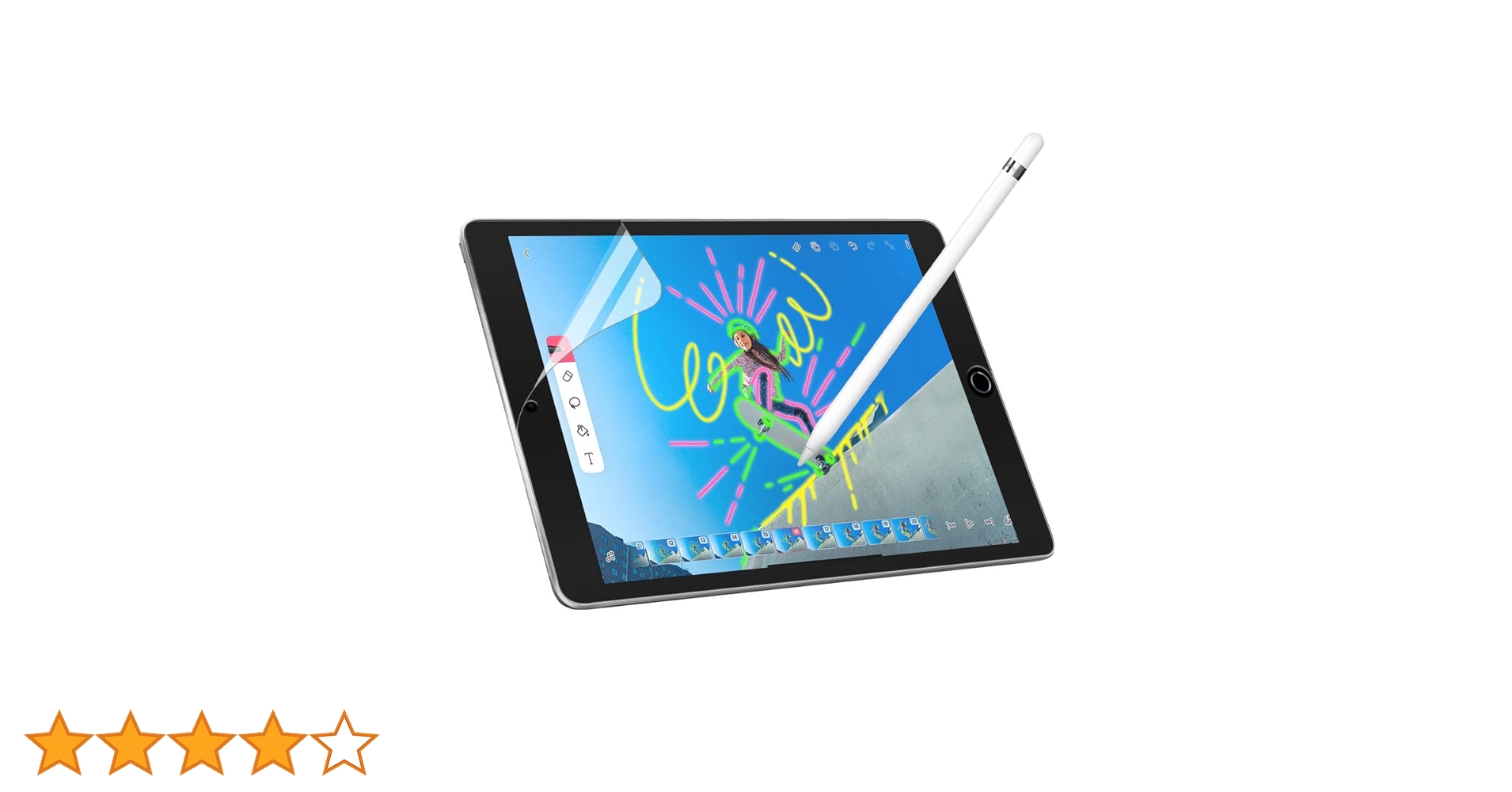 Apple iPad 第9世代+ ペン+ ペーパーライクフィルム ペーパーライクフィルム 着脱式 マグネット iPad 12.9インチ 第9